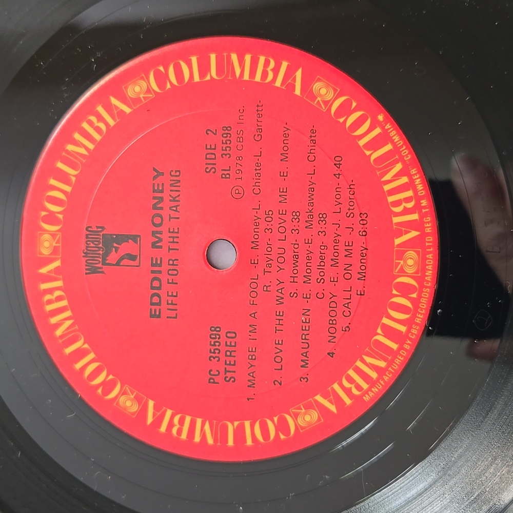 Eddie Money LP record